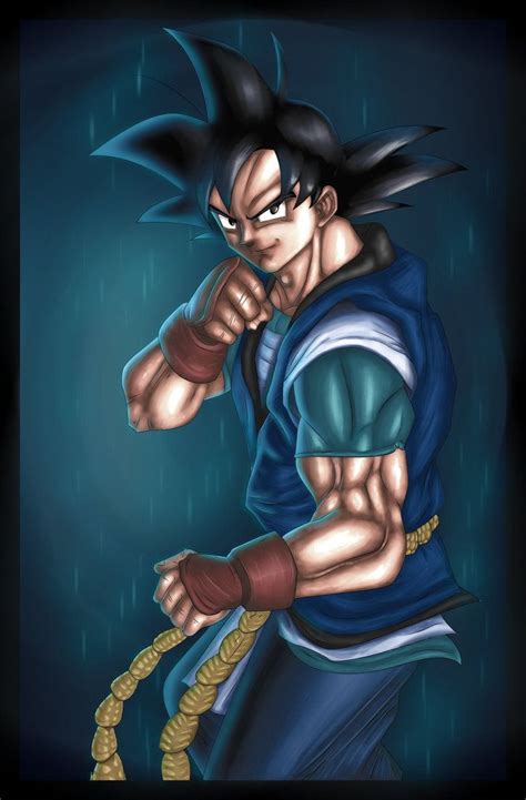 He watched dragon ball, z, gt & super multiple times and recorded his favourite battle scenes in his mobile and watch whenever he was bored. son goku db absalon | Goku, Son goku, Dragon ball art