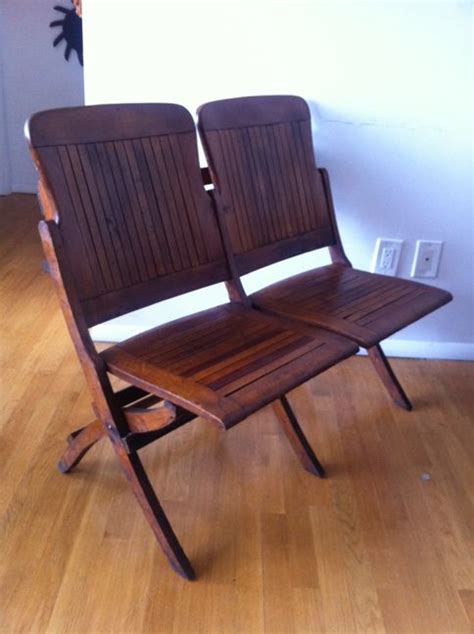 Find theater seating at wayfair. Vintage wooden folding theatre seats for sale #home # ...