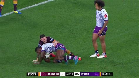 Melbourne's stunning round one record under coach craig bellamy remains intact after the storm held off a resurgent brisbane to open the nrl season. FULL TIME: Broncos vs Storm - Round 20, 2019 | Zero Tackle