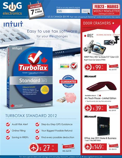 Intuit and turbo are trademarks and/or service marks of intuit inc. Intuit TurboTax Standard 2012 $27.99 FREE SHIPPING | Tax software, How to apply, Weekly flyer