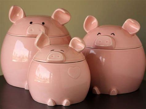 Use this dispenser to hold your favorite hand lotion, liquid soap or hand sanitizer. This Lil' Piggy Canister Set (3-pc.) | Piggy, Pig lovers ...