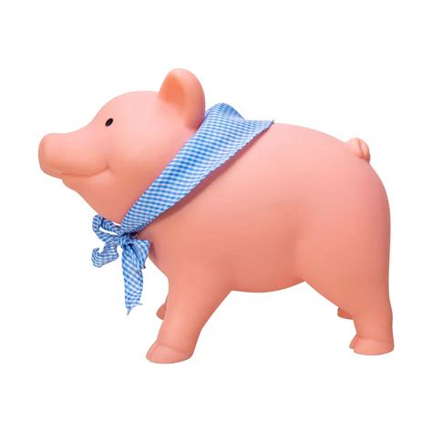 You know what they say, greed will imprison us all. Rubber Piggy Bank - Schylling