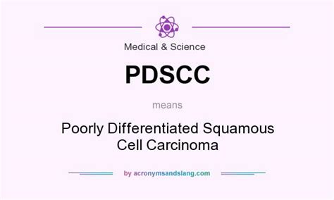 Squamous cell carcinoma (scc) is a common skin cancer. What does PDSCC mean? - Definition of PDSCC - PDSCC stands ...