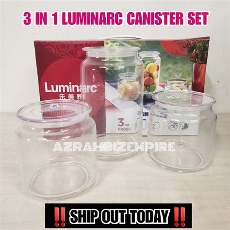 We did not find results for: HOT! 3 IN 1 LUMINARC GLASS JAR CANISTER SET WITH AIR-TIGHT ...