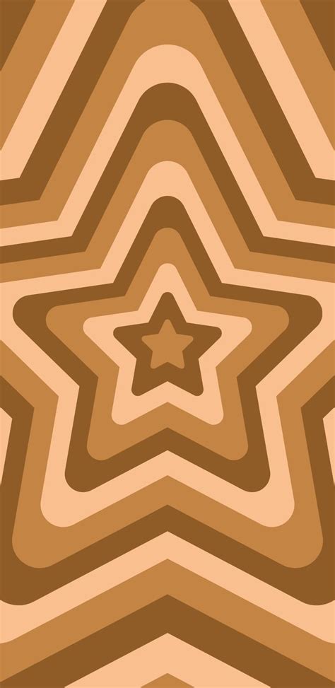 Brown aesthetic layered star wallpaper y2k indie in 2021 | Abstract ...