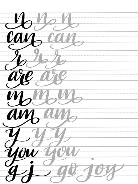 Alphabet practice sheets printable creative images. Hand Lettering: Flourish Tutorial & Free Printable ...