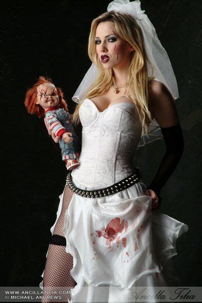 Tiffany, the bride of the killer doll chucky. Ancilla Tilia as Bride of Chucky