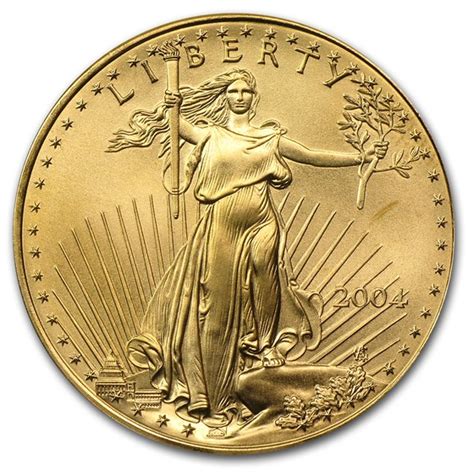 Minted and backed for accuracy of weight and purity by the. 2004 1 oz Gold American Eagle BU | 1 oz Gold Eagles | APMEX