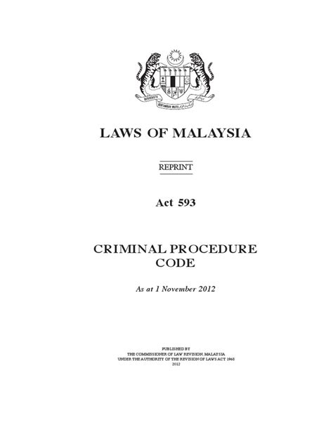 Although some systems, including the english, allow a private citizen to code of criminal procedure, 1973 of india. Criminal Procedure Code Act 593.pdf | Criminal Procedure ...