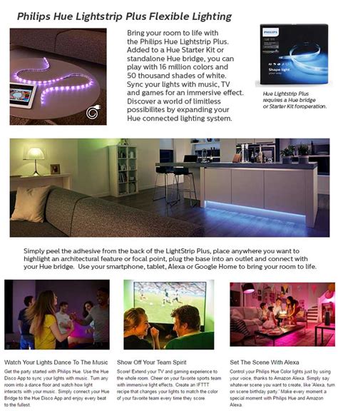 Build.com has been visited by 100k+ users in the past month Philips Hue Lightstrip Plus Dimmable LED Smart Light ...