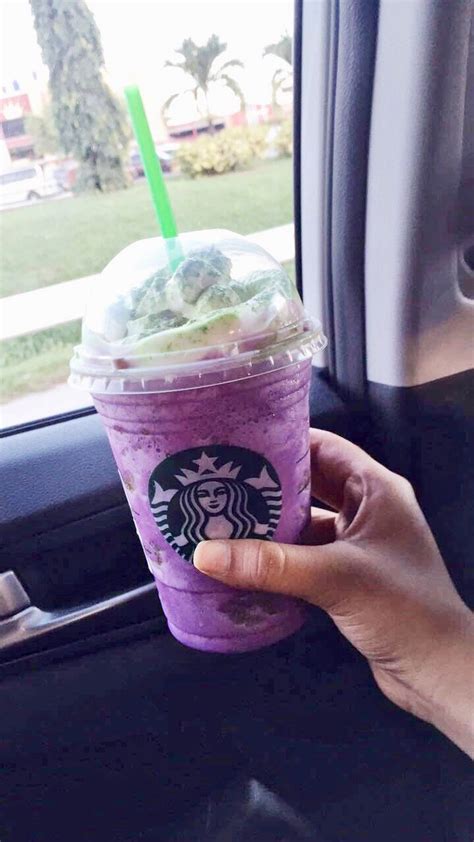 It's easy to make this vanilla bean frappe. Purple fun 🔮 #Frappuccino #Starbucks | Hot coffee ...