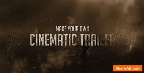 Meet my new project cinematic trailer. Videohive Cinematic Trailer / Dust Titles » free after ...