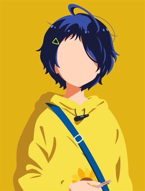 Una historia de chicas con problemas, tejida por el guionista shinji nojima en el mundo del anime. Minimalist Ai from Wonder Egg Priority em 2021 | Fantasia ...