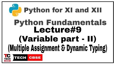 Dat can be stored in a python variable which is subsequently used for multiple purposes. Variables in python | Multiple Assignment | Python ...