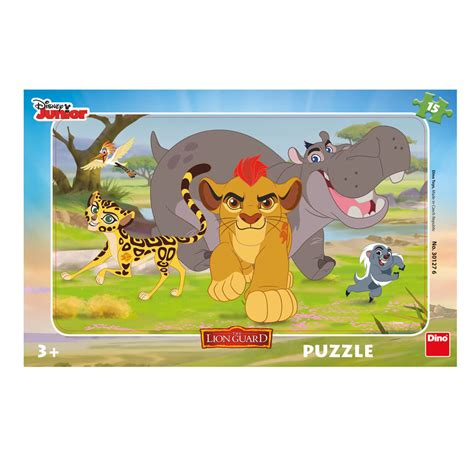 Attention, il y a trop de trafic! Puzzle Cadre - Le Roi Lion - 15 Teile - DINO Puzzle ...