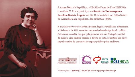 Portuguese physician and the first woman to vote in portugal. a cidade das mulheres: 10/12