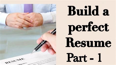 Resume Building Tips - Part 1| Jay's Techie Crown - YouTube