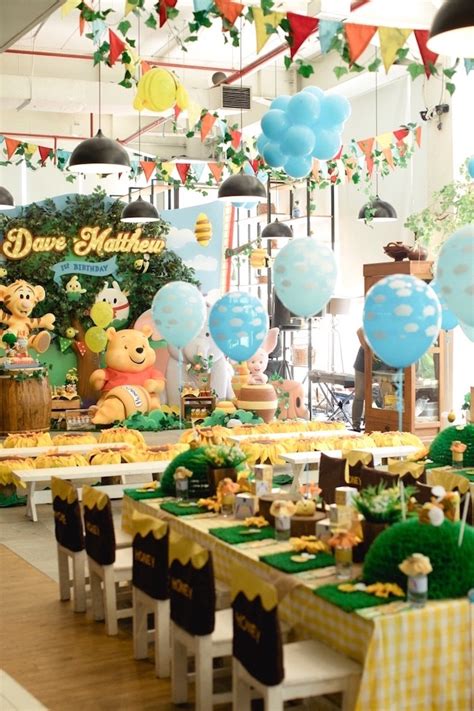 116pcs winnie the pooh party supplies for 12kids beautiful birthday party decoration party pack event party tableware set. Kara's Party Ideas Winnie the Pooh 1st Birthday Party ...