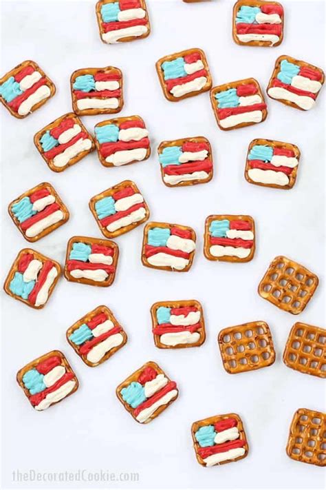 With the passing of a spring of cautious optimism, we're coming up on july 4th! 4th of July pretzels: Easy, no-bake treats, American flag ...