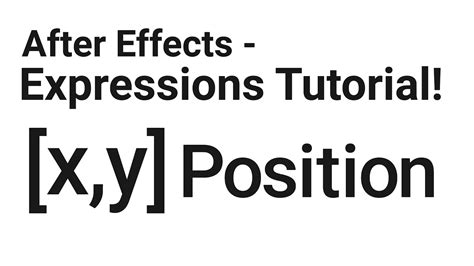 After effects expressions lesson 1: After Effects Expressions Tutorial - POSITION CONTROLLERS ...