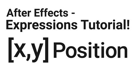 First create an animation (ie. After Effects Expressions Tutorial - POSITION CONTROLLERS ...