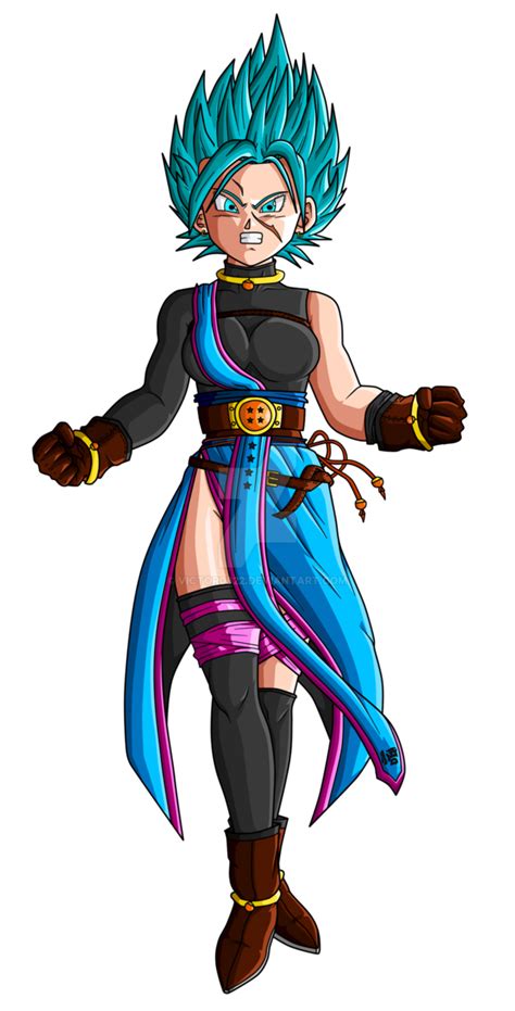 Caulifa easily achieved her super saiyan form with just a little instruction from cabba and showed great potential throughout the tournament of power. Girl-Chan SSJ Blue by Michsto | Dragon ball super manga ...