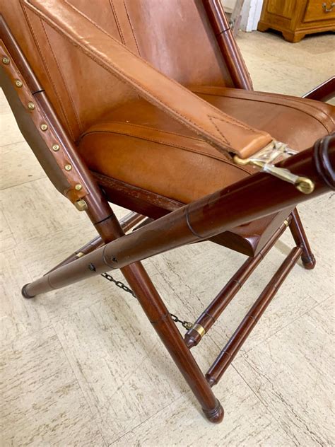 Shop our leather campaign chair selection from the world's finest dealers on 1stdibs. Pair of Brown Leather Campaign Folding Chairs by Palecek ...