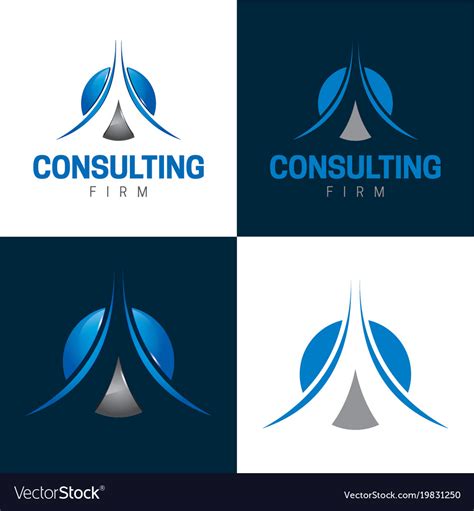Media in category consulting firm logos. Consulting firm icon and logo Royalty Free Vector Image