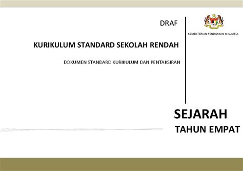 Dpk 2.0 pendidikan jasmani dan pendidikan kesihatan tahun 5. (PDF) DSKP SEJARAH TAHUN 4 | Shaharudin hj salleh ...