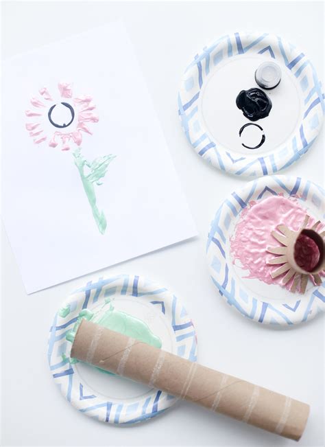Toilet paper flowers for sale. Toilet Paper Roll Flower Stamping Kids Craft | Glitter, Inc.