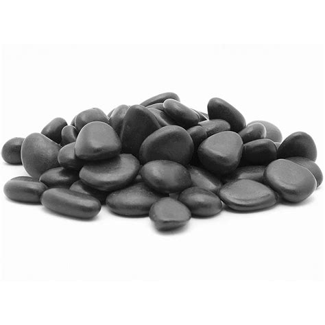 Rain Forest Black Polished Pebbles | Margo Garden Products