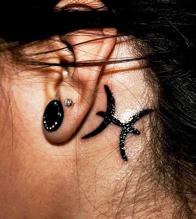 Ruled by the moon and characterized by the crab, cancer has so much going on in its watery depths. behind the ear zodiac symbol | ink. | Pinterest | Tattoos ...