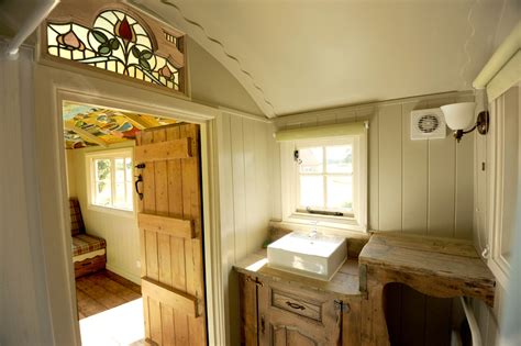 This tiny shepherd's hut was built entirely by its owner and several awesome friends who were willing to lend a hand in its creation. B&B Shepherd Huts - Farmhouse - Home Office - Sussex - by ...