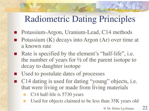Carbon dating and radiometric dating. PPT - Evidence For a Young World PowerPoint Presentation ...