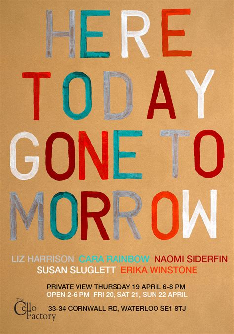 Here today, gone tomorrow (16 jan 1988). Erika Winstone » Here Today Gone Tomorrow