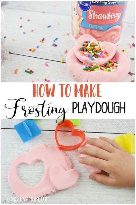 Playdough and putty are fun to play with but can cause a mess. How to make Frosting playdough - 2 Ingredient Edible ...