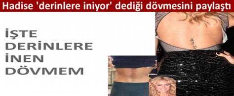 Maybe you would like to learn more about one of these? Hadise: 'İşte derin dövmem' - SacitAslan.com