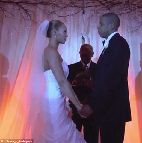By tracy wright for dailymail.com. Jay Z tweets a snippet of Beyonce wedding video on their anniversary | Daily Mail Online