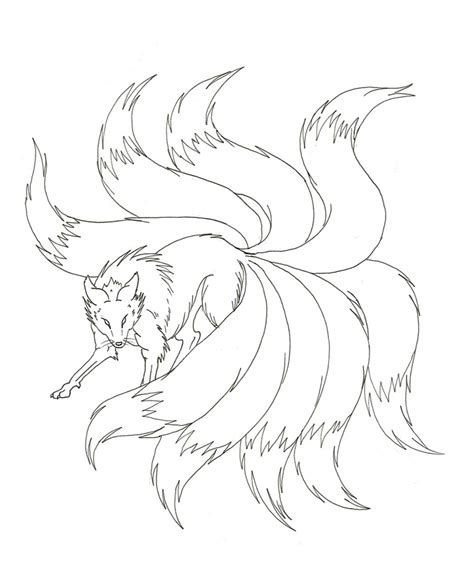 On the other, connect them with a short, straight line. nine tails fox by Lizzy23 on DeviantArt