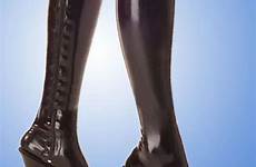 stockings latex rubber stocking fetish zipper hot