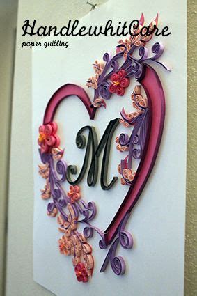 If you have an idea please let me know. quilling lettering - letter m - flower | Quilling letters, Quilling techniques, Paper quilling