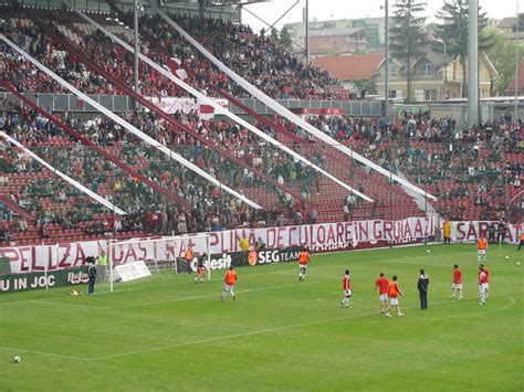 A raucous stadium did not make them. Live Football: Stadion Gruia - CFR Cluj Stadium