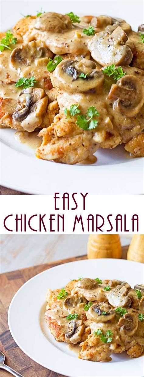 Chicken marsala is a family favorite. Easy Chicken Marsala | Recipe | Chicken marsala, Food ...