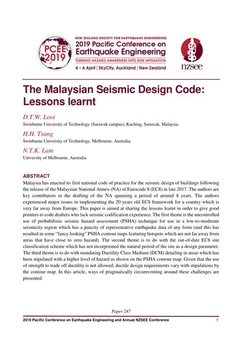 Definitions of land and its types. (PDF) The Malaysian Seismic Design Code: Lessons learnt