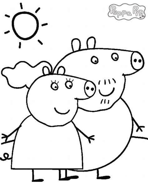 Here we are providing peppa pig easter, princess and christmas coloring pages printable. Peppa Pig Coloring Pages Printable | Tensei Colors