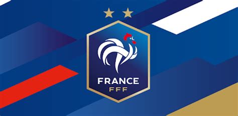 They traditionally play in blue shirts emblazoned with the national emblem of a golden rooster on a red shield, with white shorts and red socks; Equipe de France de Football - by Fédération Française de ...