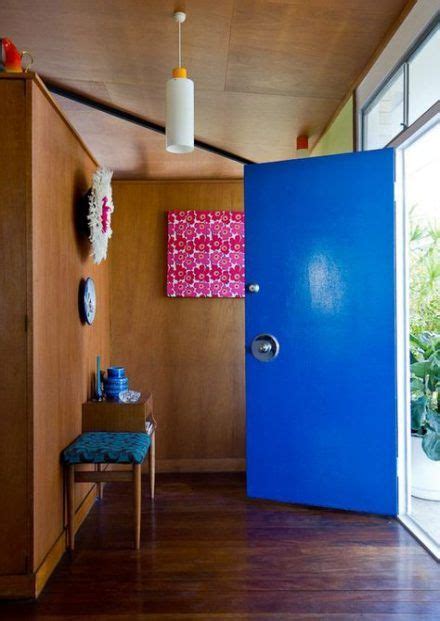 The original french door is going into the office from the front porch, plus a storm door and front door. 65 Ideas Cobalt Blue Front Door Living Rooms #door | Mid ...