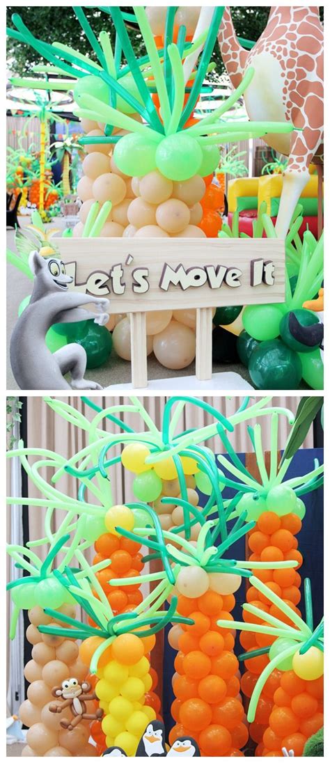 You can go with a zoo theme, a jungle theme, or a circus theme all while sticking to the overall madagascar theme.this has. Madagascar | Madagascar party decorations, Madagascar ...