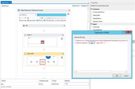 I want to do one thing only: UIPath - Find OCR text position and selecting a day from ...