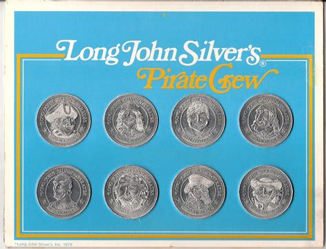 Welcome to the long john silver's customer satisfaction survey. 1976 Long John Silver's Pirate Crew Coins | Long John ...